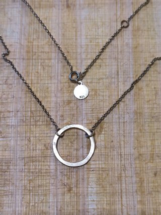 Collar Susi Cala Aro Chapado Plata