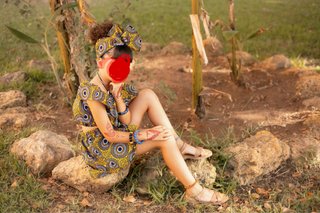 Disfraz africana niña