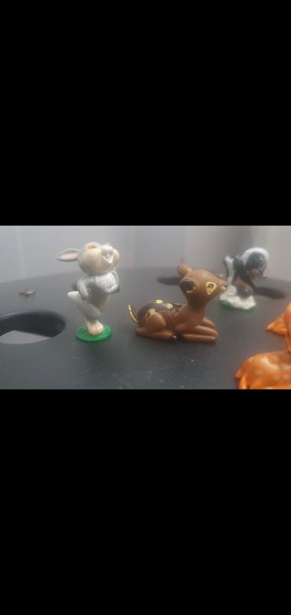 5 Miniatures Bambi & Friends Disney Vintage