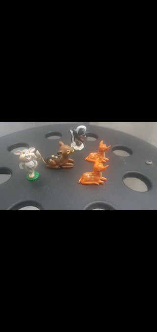 5 Miniatures Bambi & Friends Disney Vintage