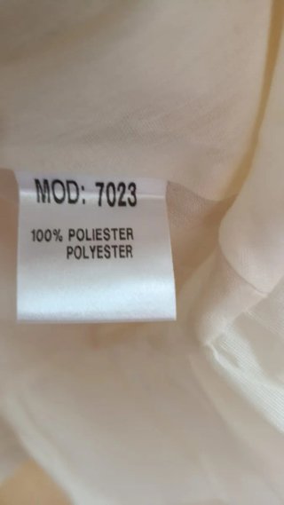 Vestido CHAVI blanco con volantes