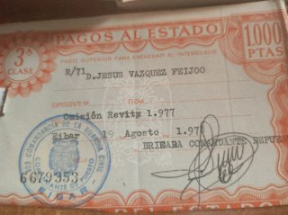 Cartilla Servicio Militar Español