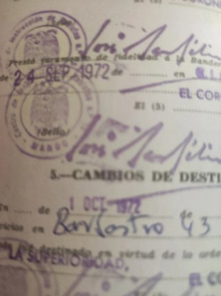 Cartilla Servicio Militar Español
