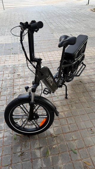 Bicicleta Eléctrica Cargo Negra