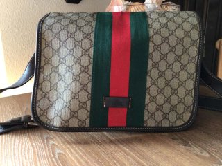 Bolso bandolera Gucci Beige, Verde y Rojo
