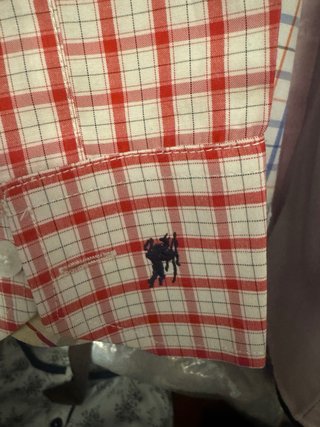 NUEVO Camisa Burberry cuadros roja y blanca