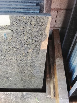 Encimera de granito verde 300x62x3cm