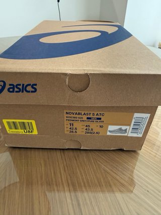 Zapatillas Asics Novablast 5 Talla 45 Gris/Plata
