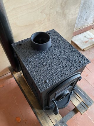 Estufa de leña mini