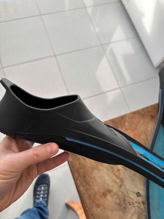 Pinne per immersioni per bambini 37-38 trasparenti blu!