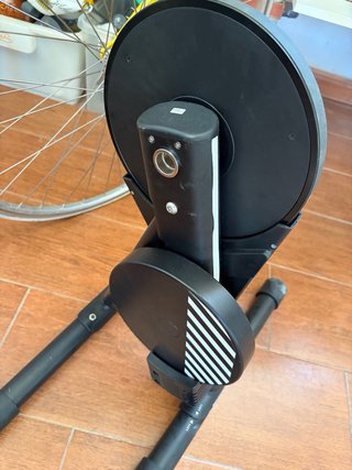 Bicicleta Decathlon con rodillo