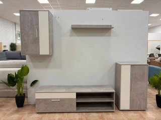 Mueble de Salón Gris y Blanco ¡SUPER PRECIO!