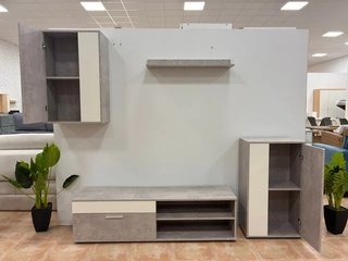 Mueble de Salón Gris y Blanco ¡SUPER PRECIO!