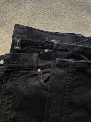 Vaqueros H&M Skinny Fit Negros Talla M
