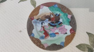 3 Platos Porcelana Japonesa Moriage, más 100 años