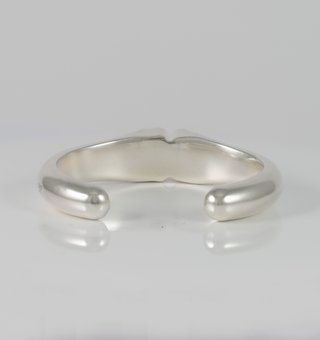 Pulsera esclava Tous en plata 925 con oso en ónix