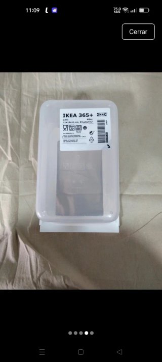 Caja organizadora IKEA 365+ transparente