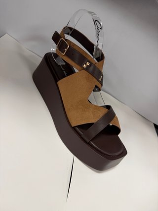 Sandali con zeppa donna
