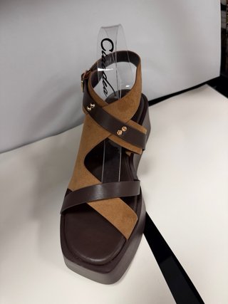 Sandali con zeppa donna