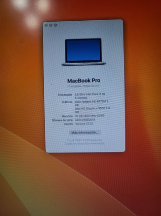 MacBook Pro 17" Quad Core 2.5 GHz PERFECTO