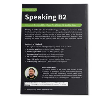 Libro de Speaking B2 First for Schools (Cambridge)