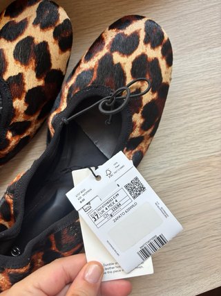 Bailarinas Mango Piel Leopardo