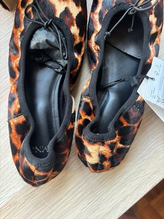 Bailarinas Mango Piel Leopardo