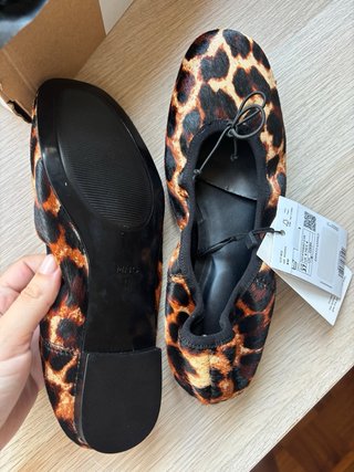 Bailarinas Mango Piel Leopardo