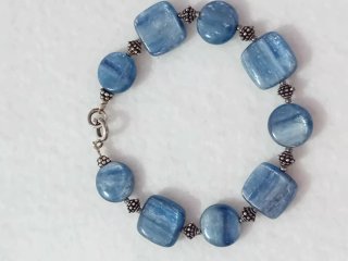 Bracciale con Cianite kianite Blu in argento 925