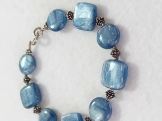 Bracciale con Cianite kianite Blu in argento 925