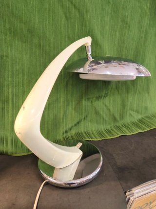 Lámpara Fase Boomerang 64 Plata y Blanco