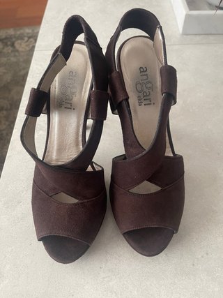 Zapatos de tacón Angari Elda ante marrón T36