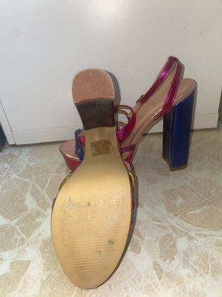 Tacones plataforma multicolor
