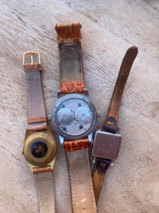 Lote 3 relojes vintage caballero