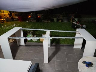 Mesa góndola extensible blanca