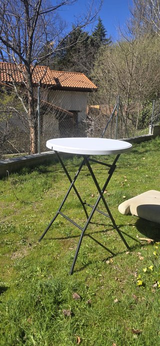 Confezione da 5 tavoli da cocktail pieghevoli