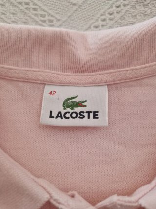 Polo Lacoste Mujer Rosa Bebé