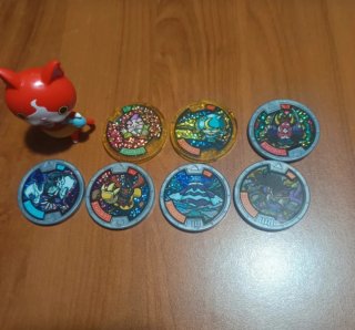 Lotto Yo-kai Watch: 7 Medaglie Rare + Jibanyan