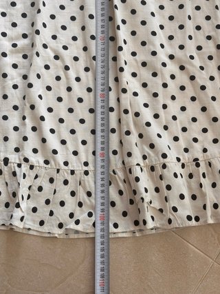 Vestido Zara lunares blanco y negro