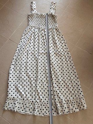 Vestido Zara lunares blanco y negro