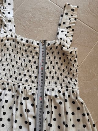 Vestido Zara lunares blanco y negro