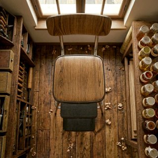 Taburete Industrial Metal y Madera