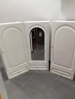 Muebles de baño con espejo y cajones (3)