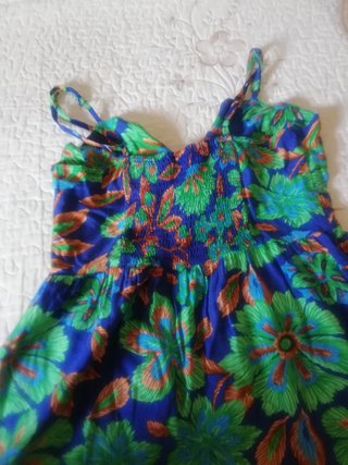 Vestido largo estampado floral
