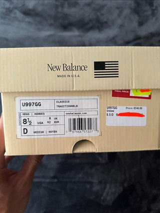 New Balance 997 Made in USA Beige/Gris