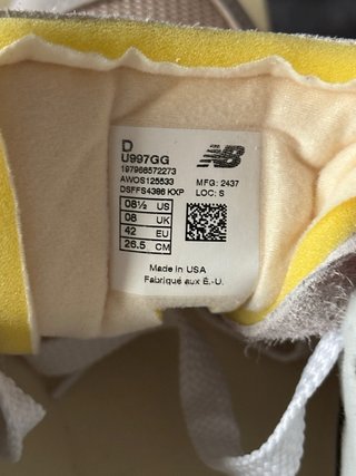 New Balance 997 Made in USA Beige/Gris