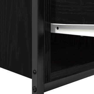 Mueble para Lavabo con Cajones 90×34,5×60 cm Negro