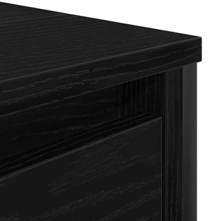 Mueble para Lavabo con Cajones 90×34,5×60 cm Negro