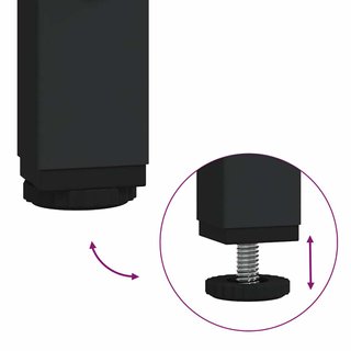 Mueble para Lavabo con Cajones 90×34,5×60 cm Negro