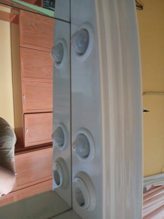 Mueble-Espejo Baño Beige/Blanco